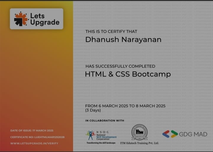 CERTIFICATE13